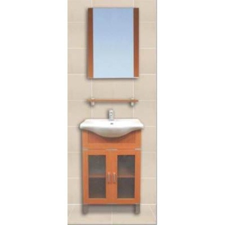 MUEBLE NEW AGE 55 CEREZO (mueble+lavabo+espejo+estante) 4